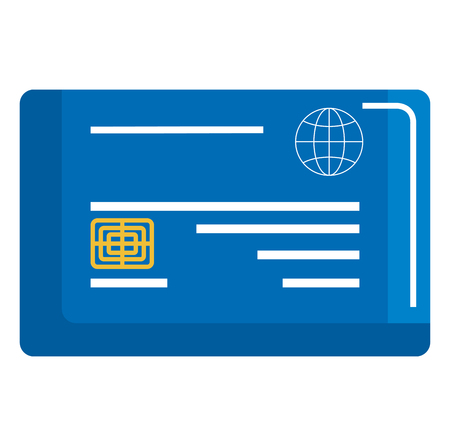 credit card isolated icon vector illustration designのイラスト素材
