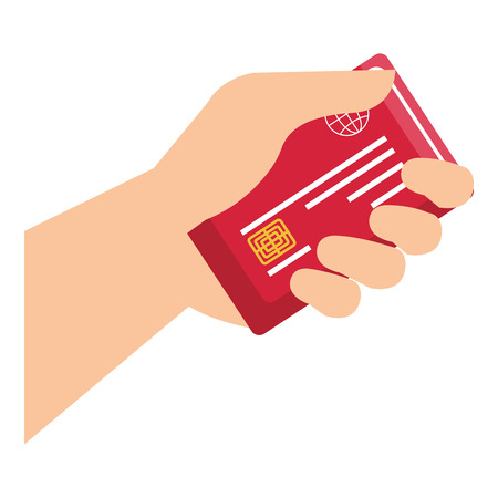 hand with credit card vector illustration designのイラスト素材