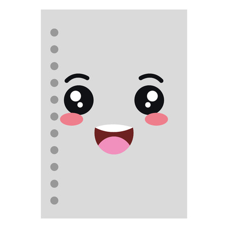 sheet of notebook school vector illustration designのイラスト素材