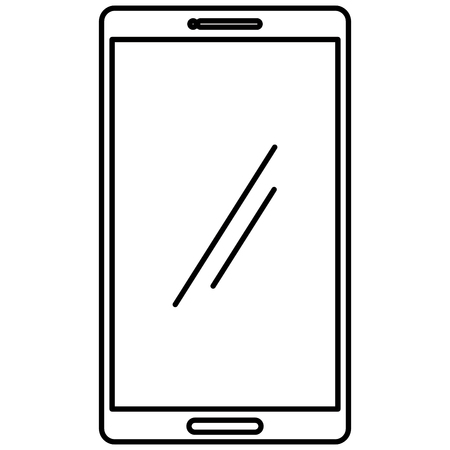 Smartphone device isolated icon vector illustration design.のイラスト素材