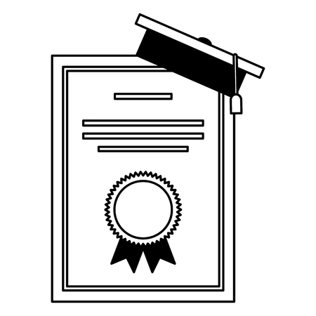 School certificate diplomaのイラスト素材