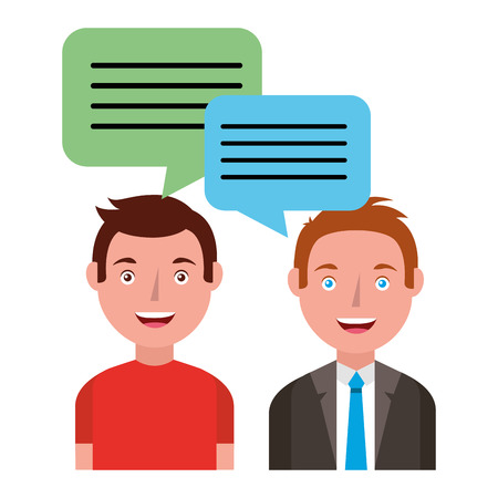 people with speech bubbles vector illustration designのイラスト素材