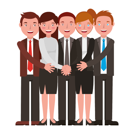 group business people isolated icon vector illustration designのイラスト素材