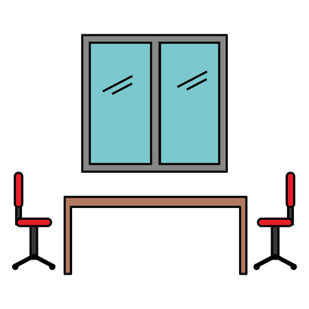 Board room business meeting scene vector illustration designのイラスト素材