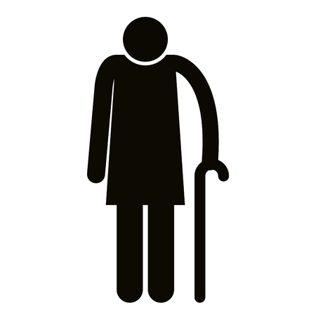 grandmother silhouettes avatars characters vector illustration designのイラスト素材