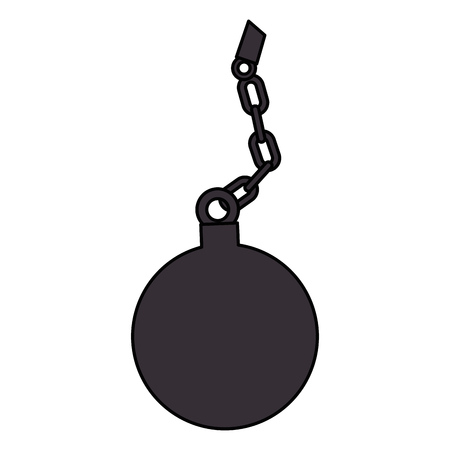 Slave shackle isolated icon vector illustration designのイラスト素材