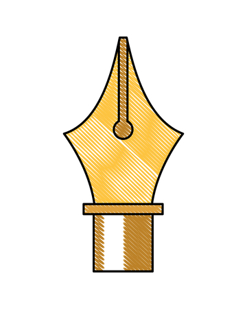 pen metal point icon vector illustration designのイラスト素材