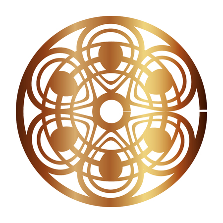 art deco frame vintage ornament abstract motif neon designのイラスト素材