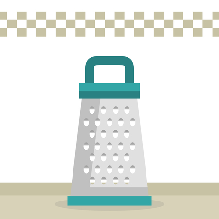 kitchen grater utensil icon vector illustration designのイラスト素材