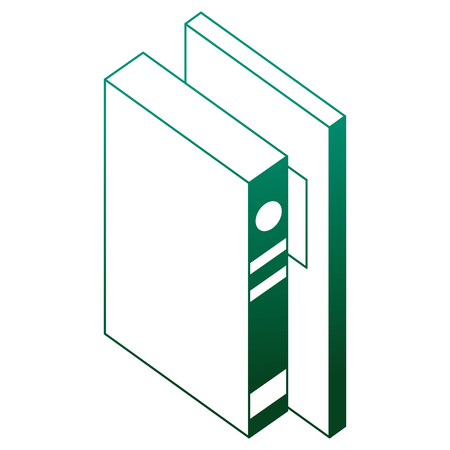 text books isometric icon vector illustration designのイラスト素材