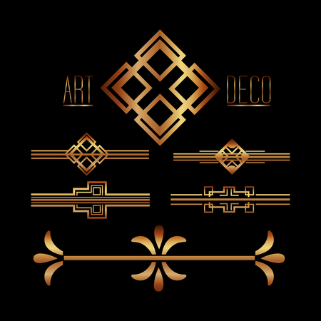 borders ornate gold decoration vintage vector illustrationのイラスト素材