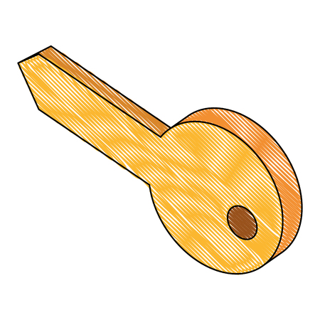 security key isometric icon vector illustration designのイラスト素材