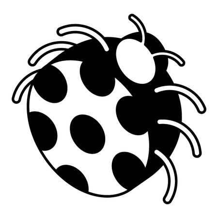 ladybug insect isometric icon vector illustration designのイラスト素材