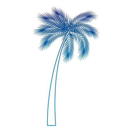 tree palm natural icon vector illustration designのイラスト素材