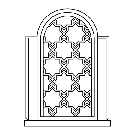 window of temple icon vector illustration designのイラスト素材
