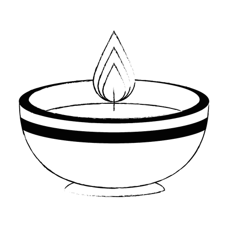 ceremonial candle isolated icon vector illustration designのイラスト素材