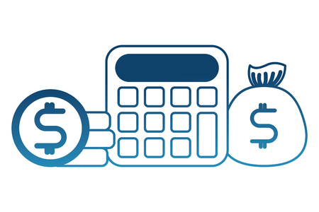 economy and finances set icons vector illustration designのイラスト素材