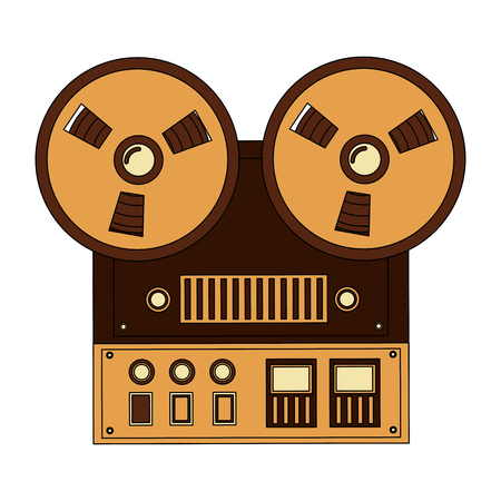 old video camera retro style vector illustration designのイラスト素材