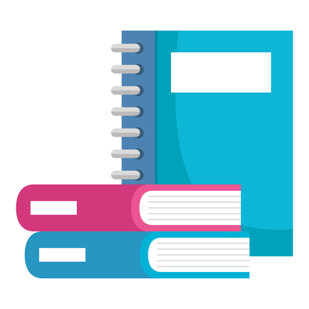 notebooks school and books vector illustration designのイラスト素材