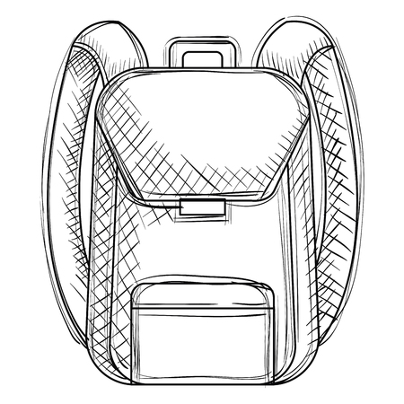school bag supply icon vector illustration designのイラスト素材