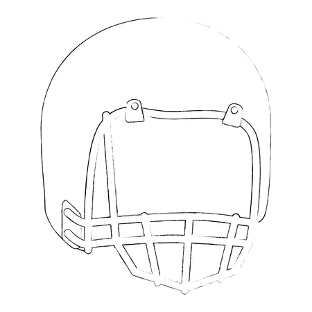 american football helmet icon vector illustration designのイラスト素材