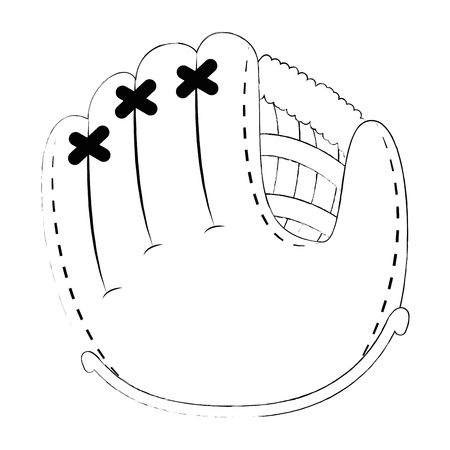 baseball glove isolated icon vector illustration designのイラスト素材