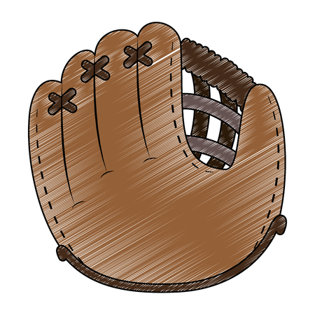 baseball glove isolated icon vector illustration designのイラスト素材