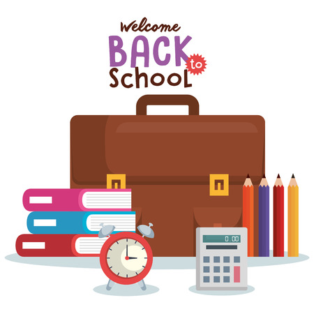 back to school set icons vector illustration designのイラスト素材