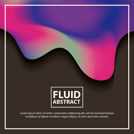 abstract covers background color neon splash melted vector illustrationのイラスト素材