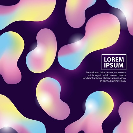 abstract covers background illumination fluid figures vector illustrationのイラスト素材