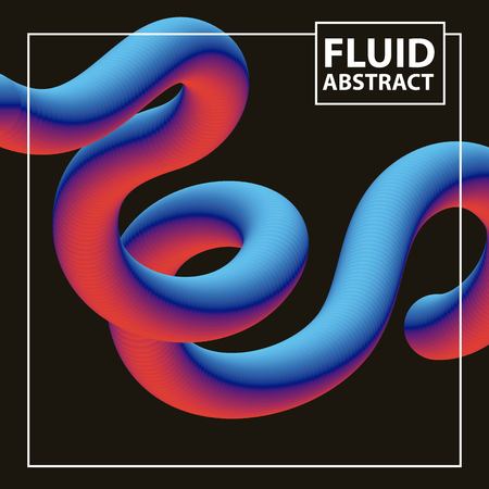 abstract covers fluids background wave degrade mixting color neon vector illustrationのイラスト素材