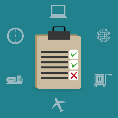 logistic service set icons vector illustration designのイラスト素材