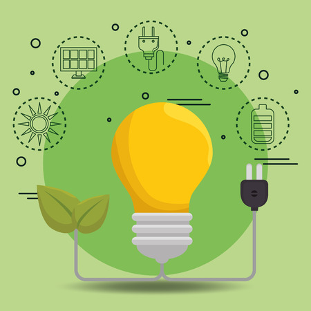house with save the world icons vector illustration designのイラスト素材