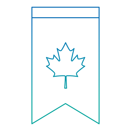 canadian flag garland hanging vector illustration designのイラスト素材