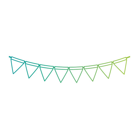 garlands party decorative isolated icon vector illustration designのイラスト素材