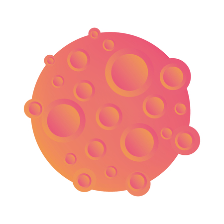 universe moon isometric icon vector illustration designのイラスト素材