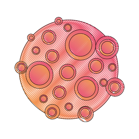 planet solar system astronomy image vector illustrationのイラスト素材