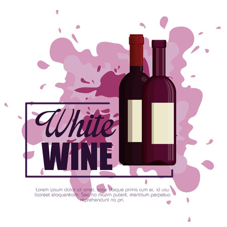 best wine bottle label vector illustration designのイラスト素材