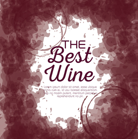 the best wine label vector illustration designのイラスト素材