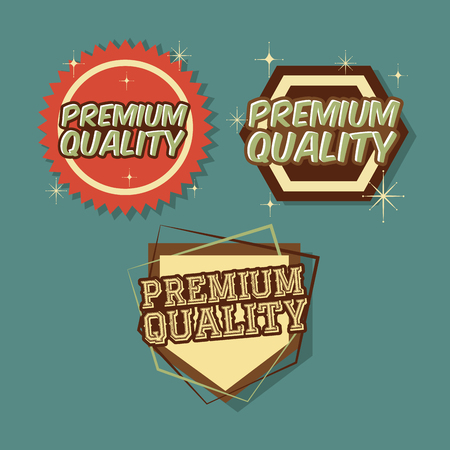 retro vintage badge speech bubble collection vector illustrationのイラスト素材