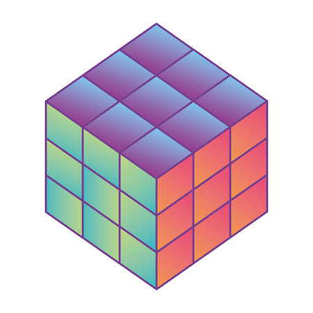 cube technology isometric icon vector illustration designのイラスト素材