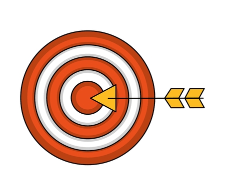 target arrow success icon vector illustration designのイラスト素材