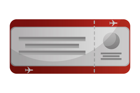 ticket flight isolated icon vector illustration designのイラスト素材