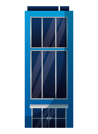 building exterior isolated icon vector illustration designのイラスト素材