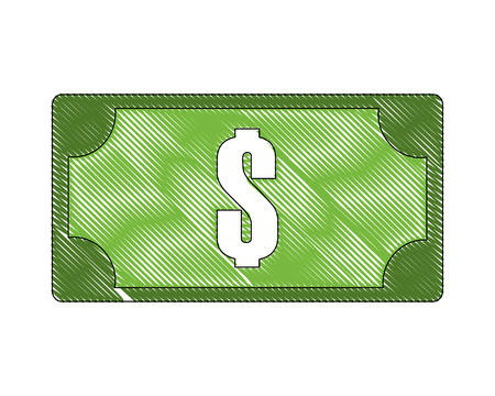 dollar money isolated icon vector illustration designのイラスト素材
