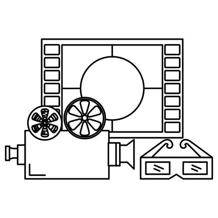 cinema entertainment set icons vector illustration designのイラスト素材
