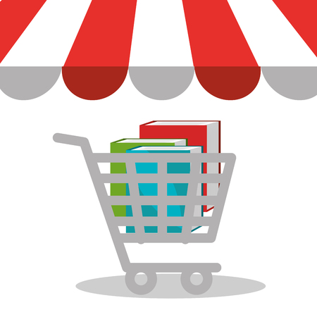 book electronic with elearning concept vector illustration designのイラスト素材