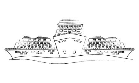 cruice ships isolated icon vector illustration designのイラスト素材