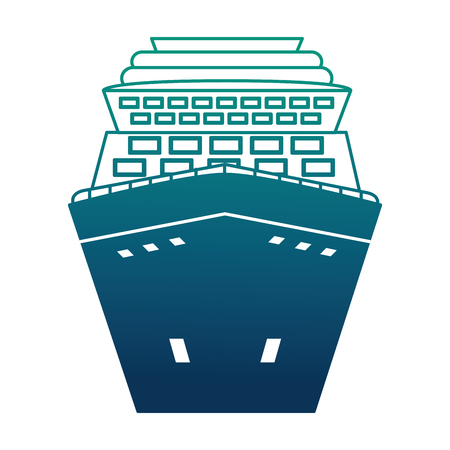 cruice ship isolated icon vector illustration designのイラスト素材