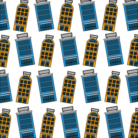 building hotel icon pattern vector illustration designのイラスト素材